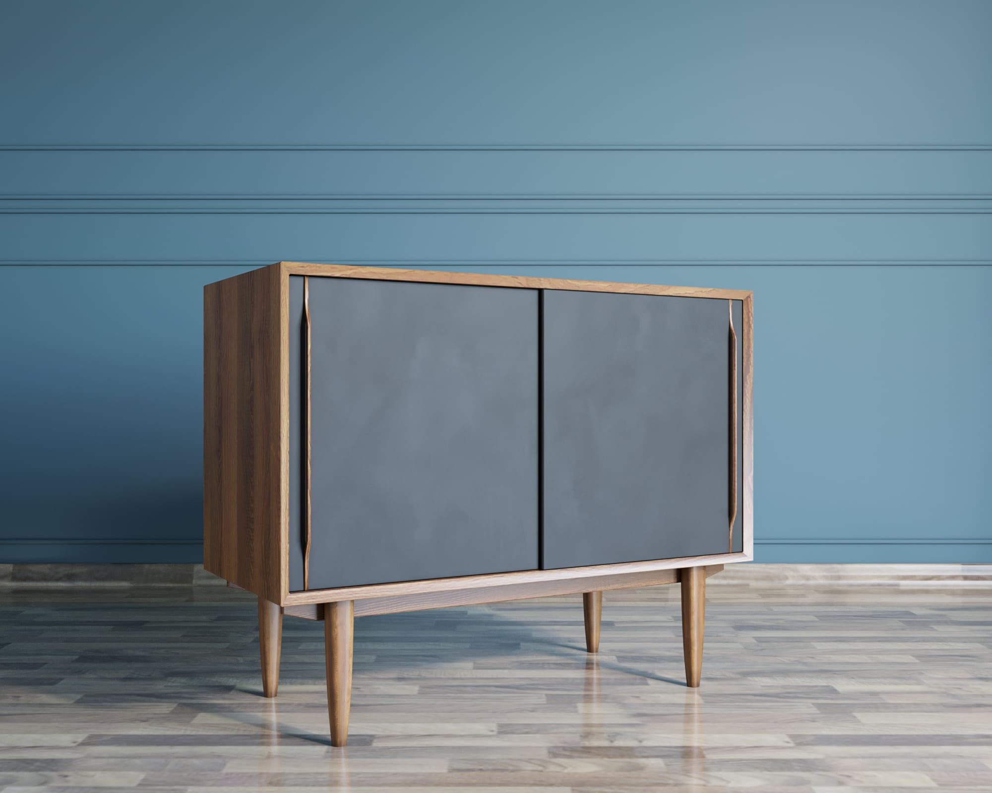 Комод "Bruni Black" две дверки арт BR25Black в интернет-магазине в Москве Комод "Bruni Black" две дверки арт BR25Black в интернет-магазине