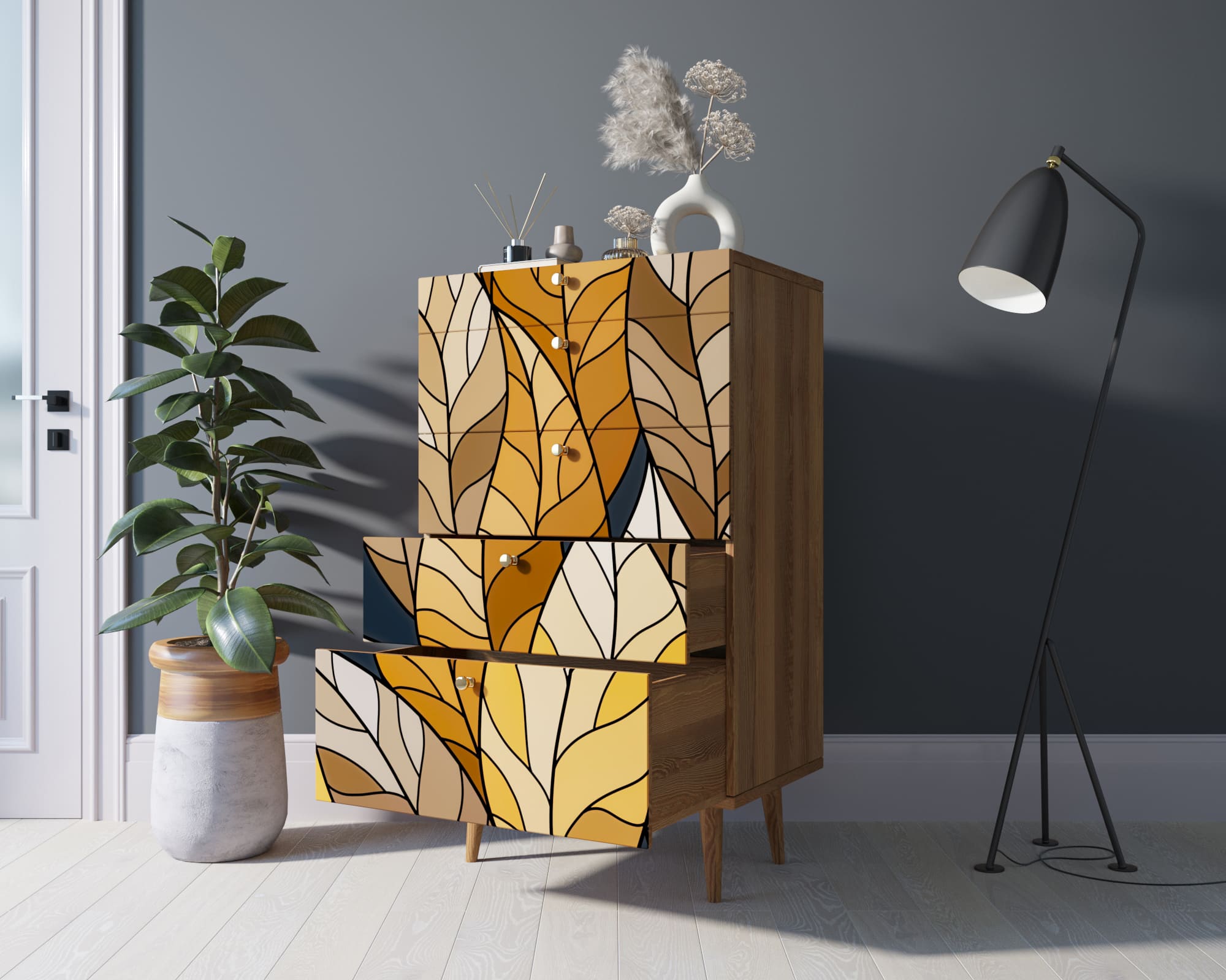 купить Комод высокий "Berber" принт 08 арт BB10/Print_08