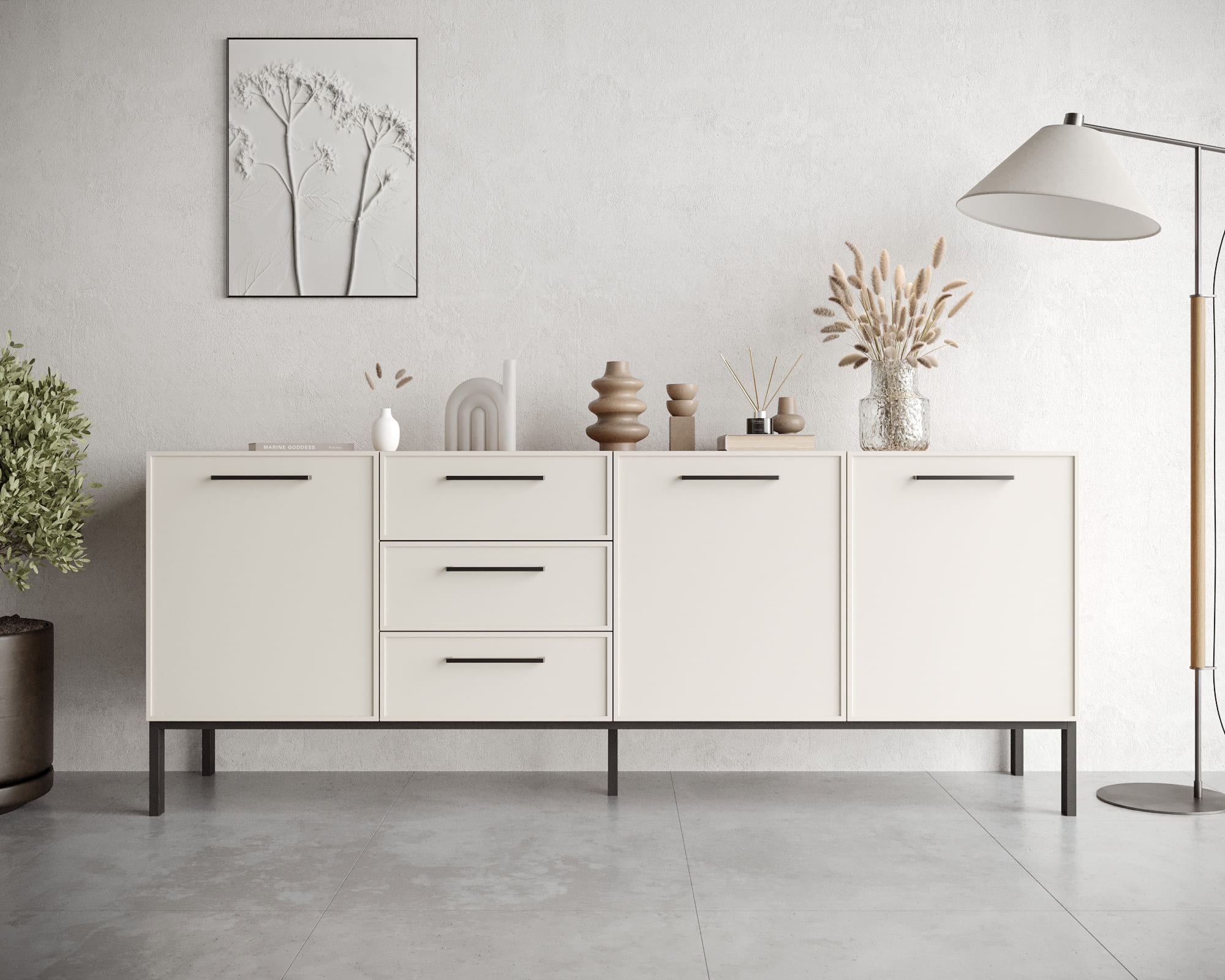 фото Комод с тремя дверками и тремя ящиками "Nicole" арт NEM07 в Москве фото Комод с тремя дверками и тремя ящиками "Nicole" арт NEM07