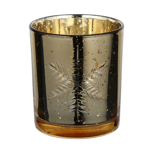 422498 Подсвечник рождественский LUKUT, стекло/золото, 70?80х70 мм в Москве 422498 Подсвечник рождественский LUKUT, стекло/золото, 70?80х70 мм