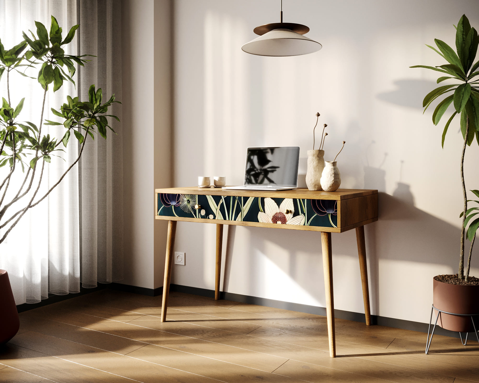 заказать Стол рабочий "Berber" малый арт BB32/Print_54