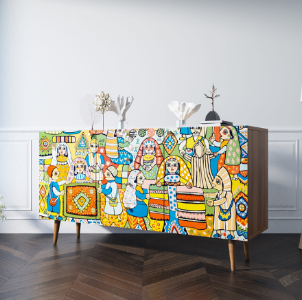 купить Комод "Berber" с ящиками 1 принт арт BB14/Print_01 в Москве купить Комод "Berber" с ящиками 1 принт арт BB14/Print_01