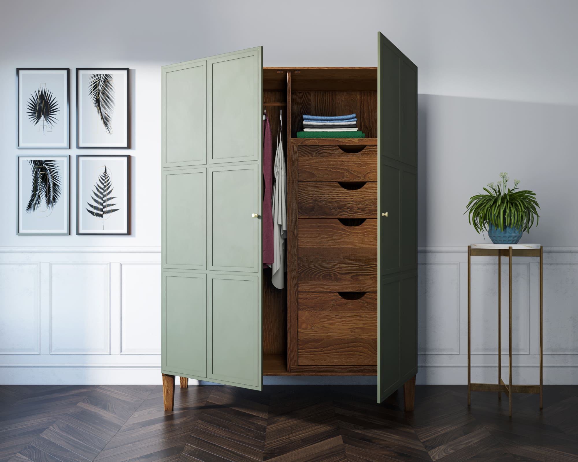 купить Шкаф "Andersen" широкий двухстворчатый арт AN27