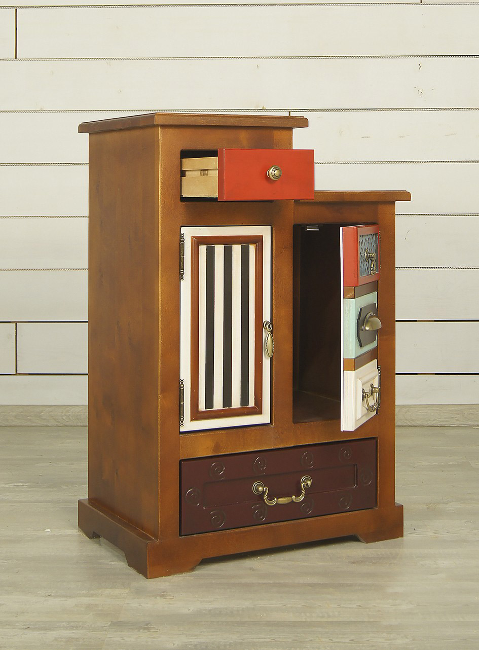 заказать Прикроватная тумба "Gouache Birch" арт M20010ETG/1, разноцветная