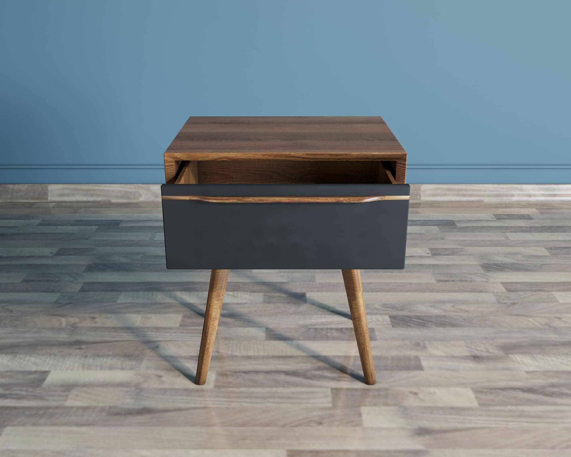 заказать Тумба для прихожей "Bruni Black" с ящиком арт BR-11Black