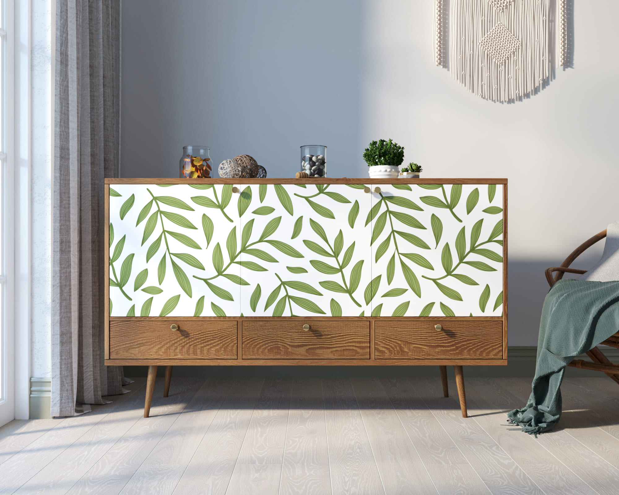 Комод "Berber" три дверки и три ящика 28 принт арт BB24/Print_28 в интернет-магазине в Москве Комод "Berber" три дверки и три ящика 28 принт арт BB24/Print_28 в интернет-магазине