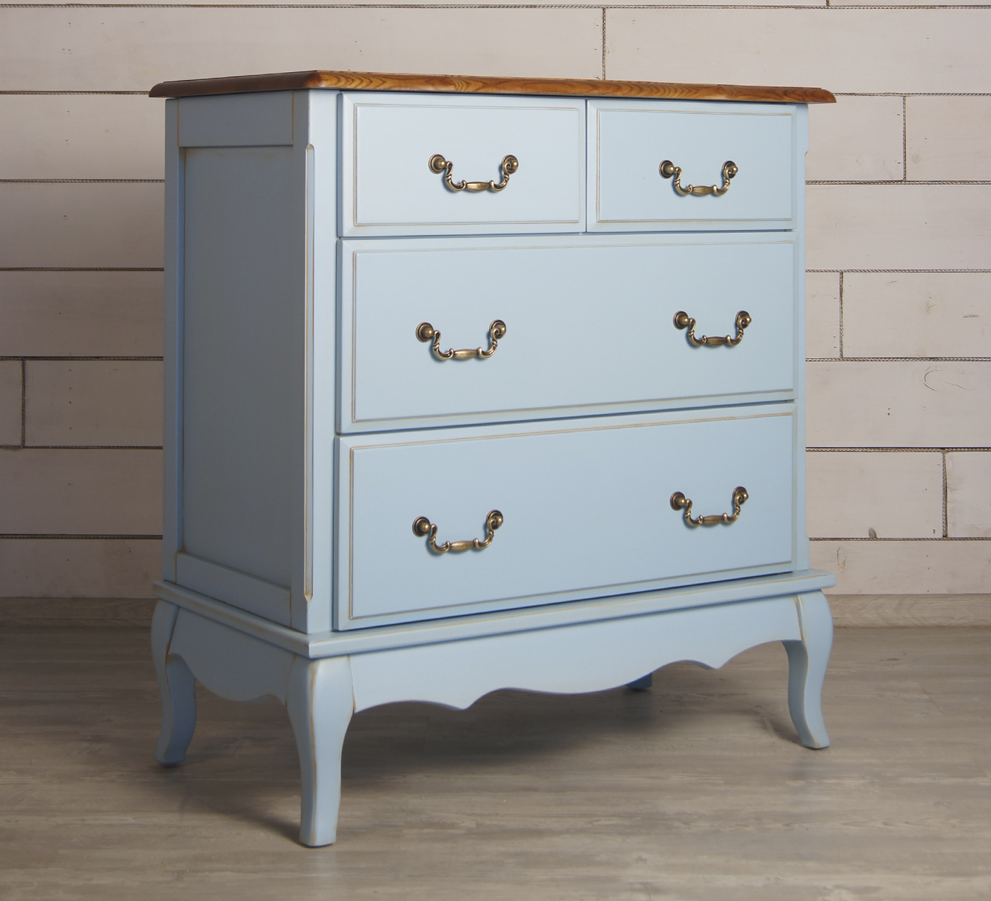 купить Голубой комод Leontina (4 ящика) арт ST9335B