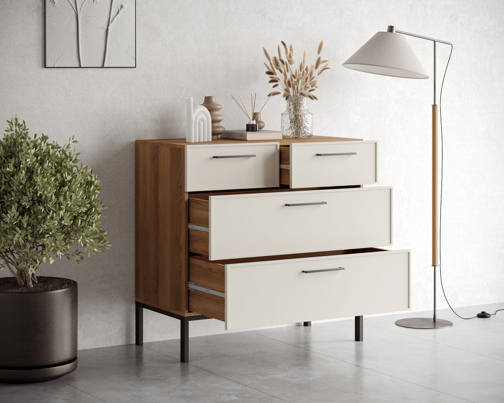 купить Комод с четырьмя ящиками "Nicole" NR22 в Москве купить Комод с четырьмя ящиками "Nicole" NR22