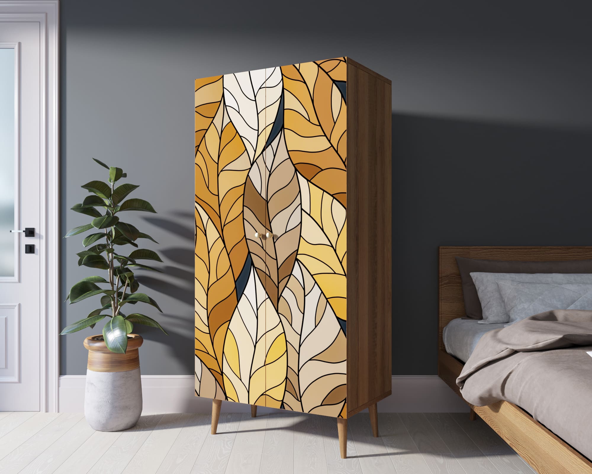 заказать Шкаф малый двухстворчатый "Berber" принт 8 арт BB08/Print_08