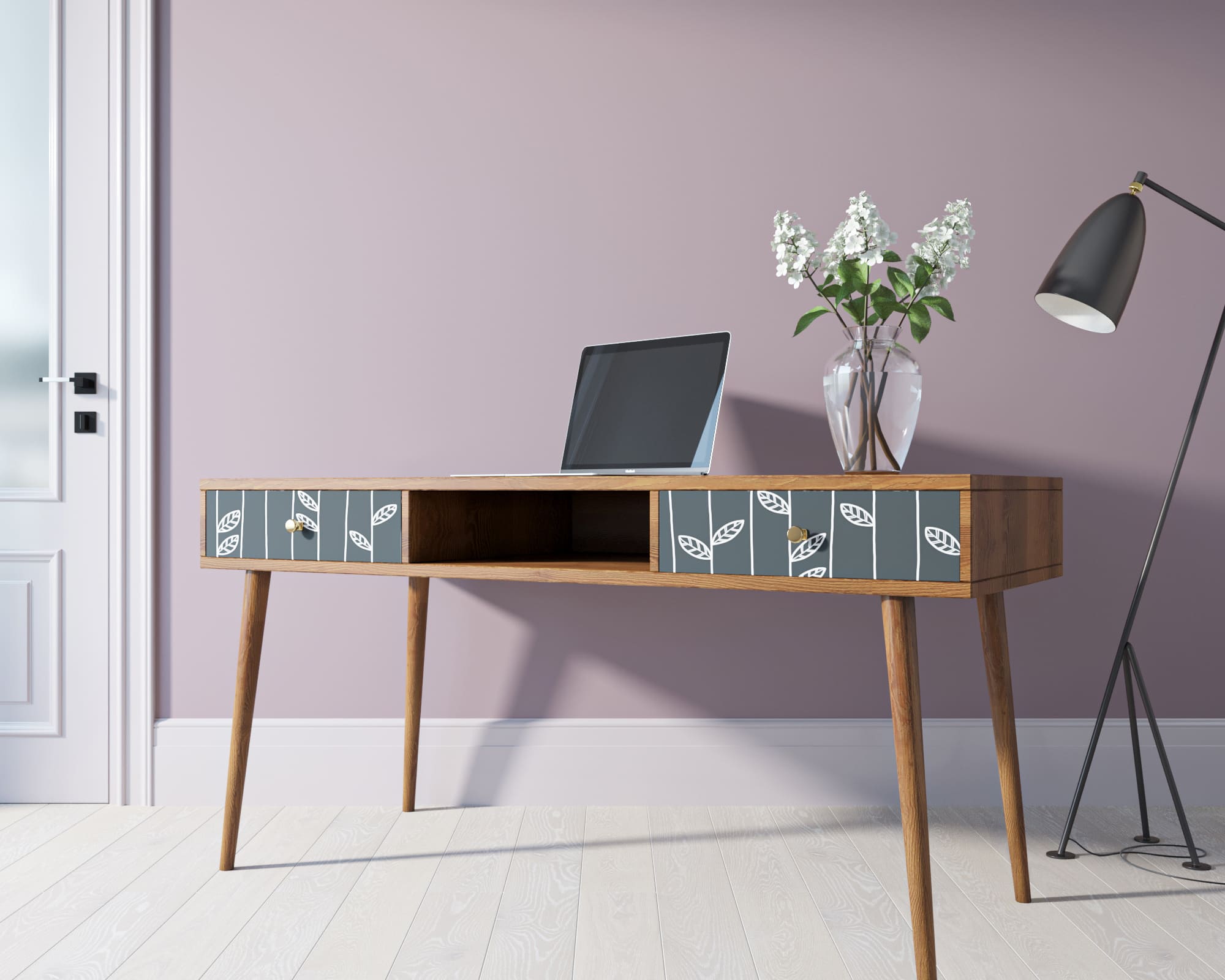 фото Стол рабочий "Berber" принт 18 арт BB18/Print_18