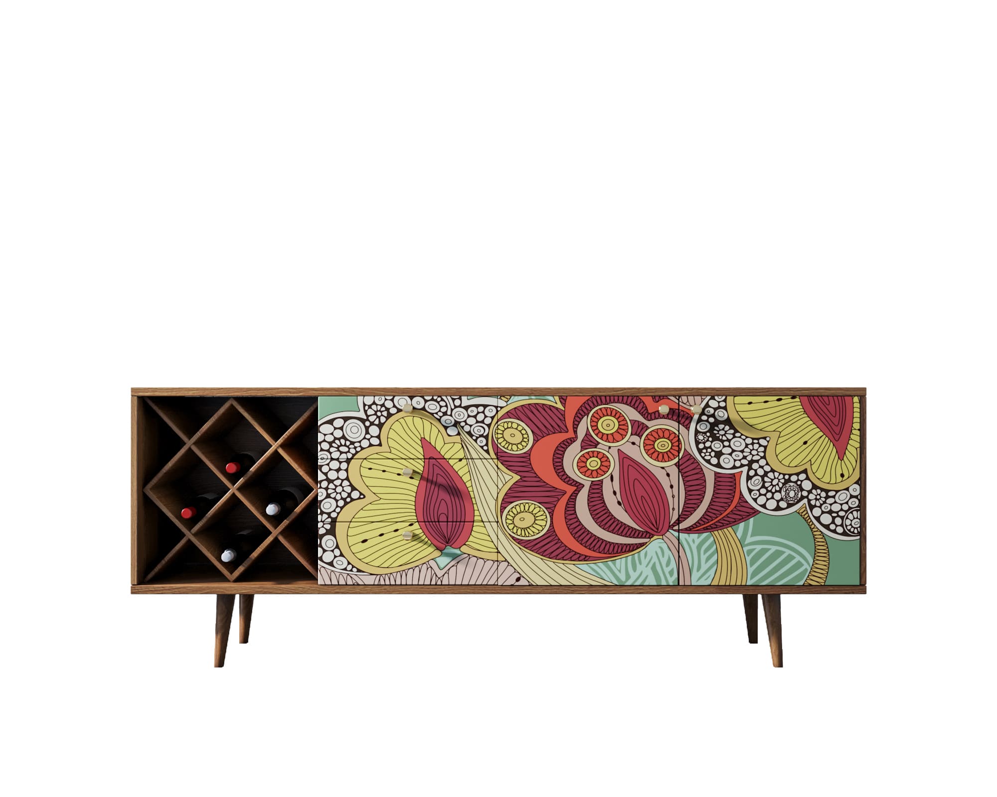 заказать Комод "Berber" удлиненный с бутылочницей 6 принт арт BB15/Print_06