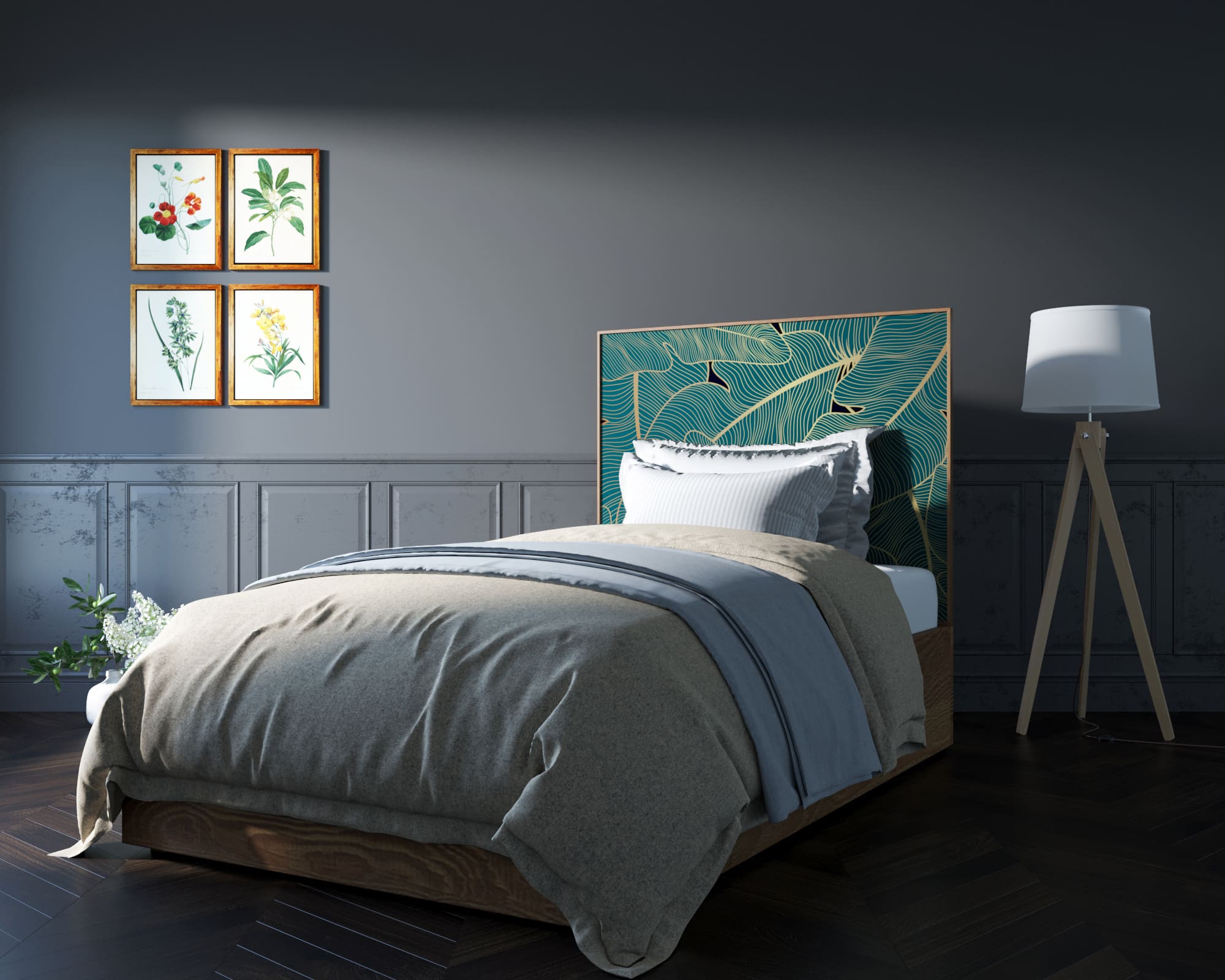 заказать Кровать "Berber" 120х200 см принт 41 арт BB42/Print_41 в Москве заказать Кровать "Berber" 120х200 см принт 41 арт BB42/Print_41