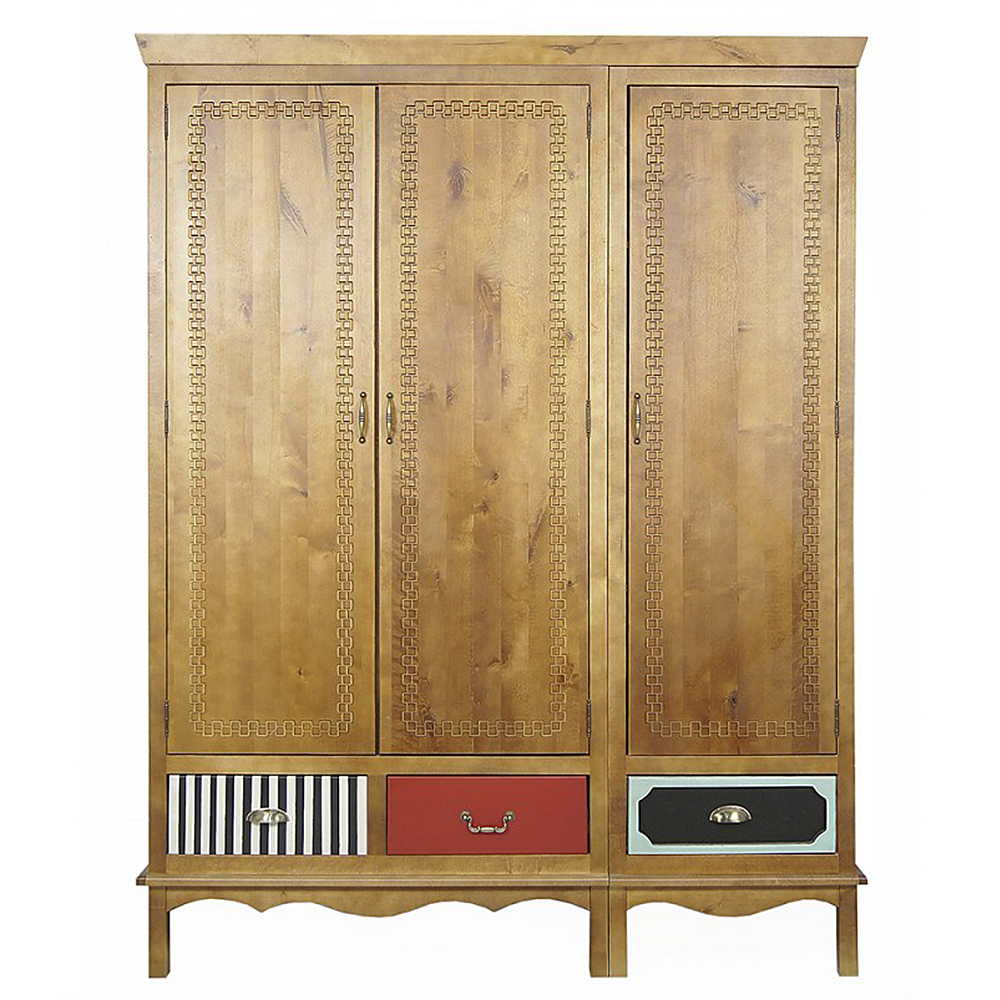 фото Шкаф трехстворчатый "Gouache Birch" арт М10527/3ETG в интерьере