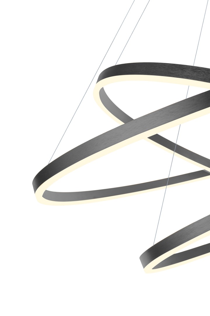 фото Люстра Orblaze 3 rings 600 black