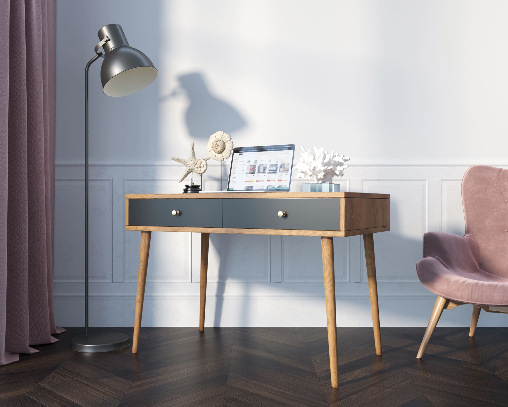 заказать Стол рабочий "Berber" малый принт 33 арт BB32/Print_33