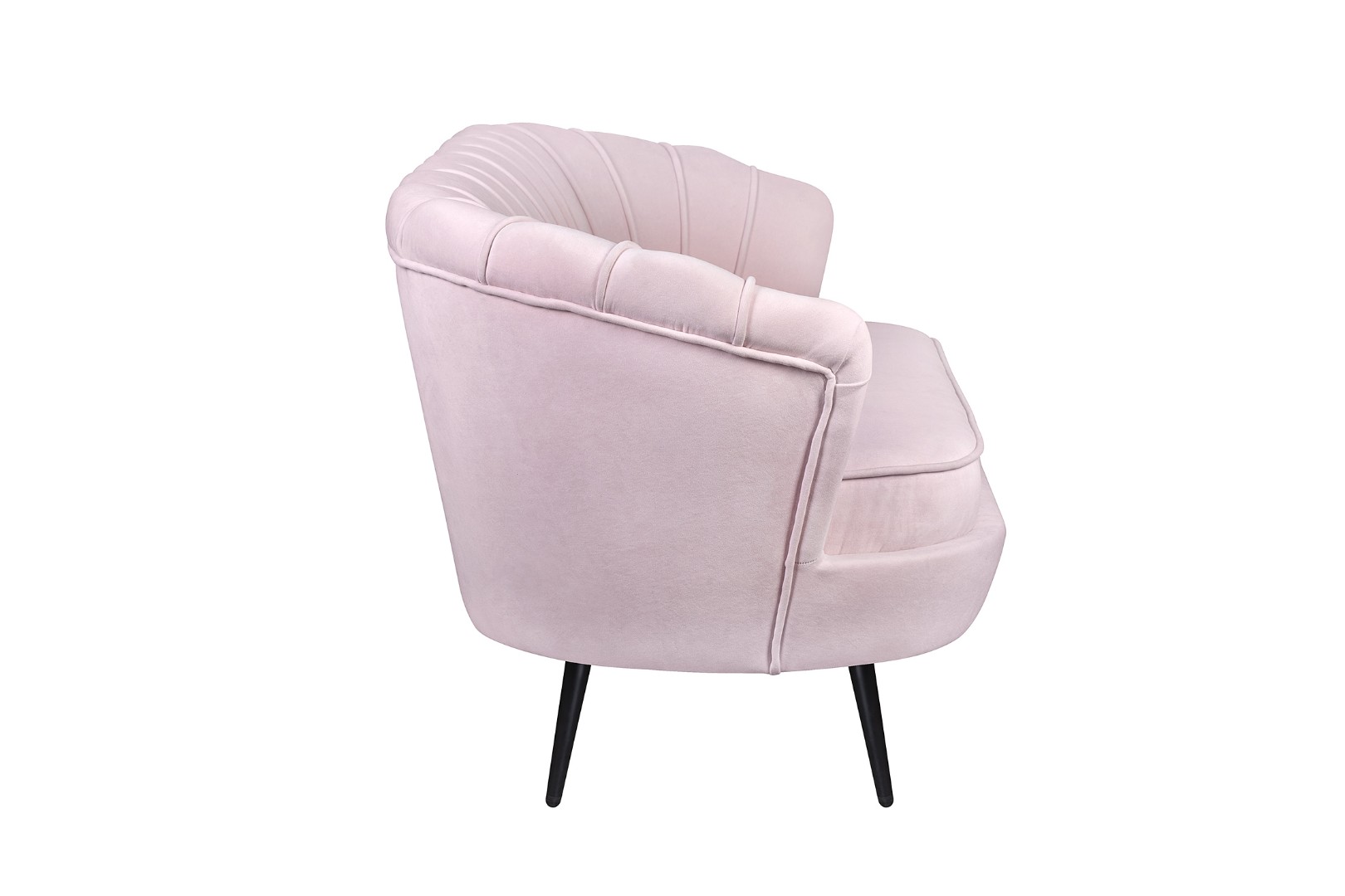 заказать Дизайнерский диван Pearl Triple Pink на черных ножках