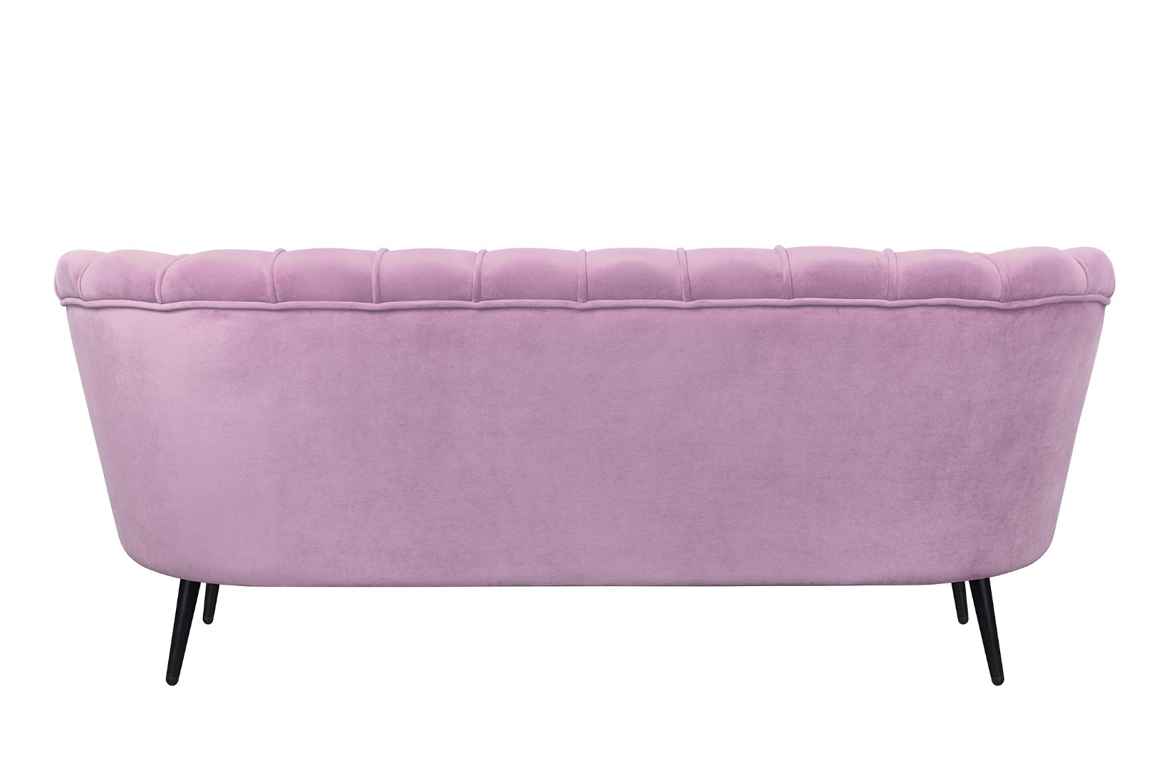 Диван ракушка Pearl Triple Pink на черных ножках в интернет-магазине