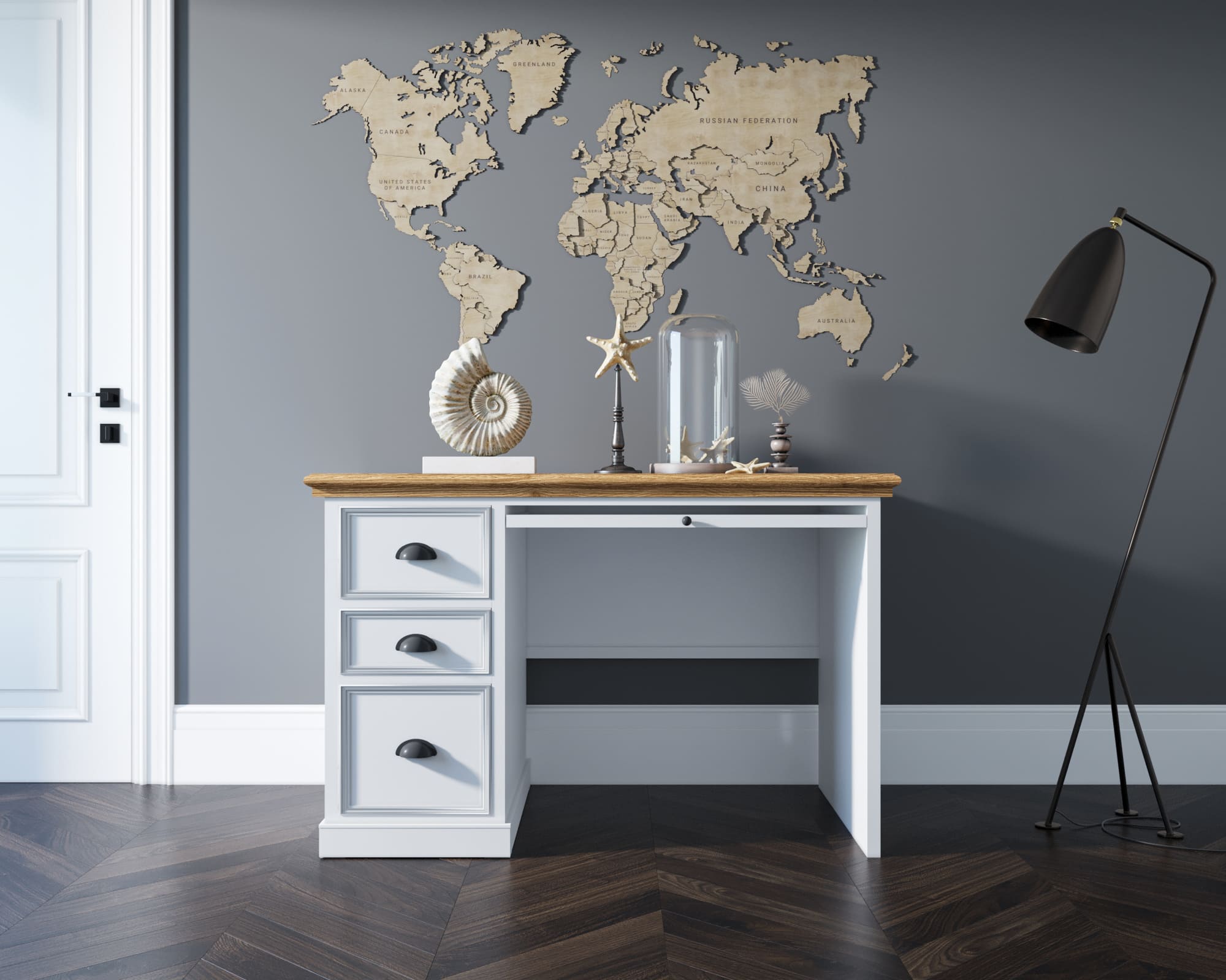 Стол рабочий "Palermo" малый арт PL1047/2 в интернет-магазине в Москве Стол рабочий "Palermo" малый арт PL1047/2 в интернет-магазине