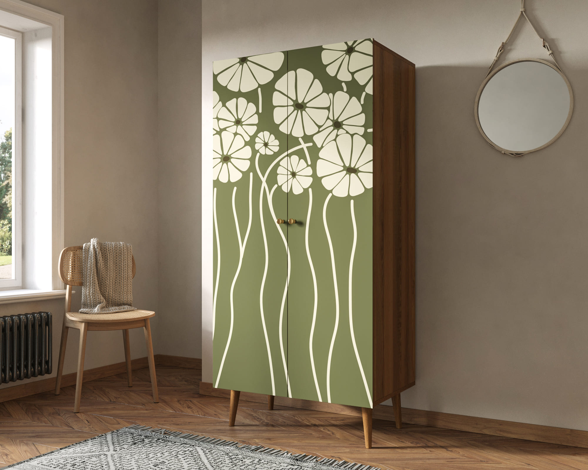 заказать Шкаф малый двухстворчатый "Berber" принт 53 арт BB08/Print_53