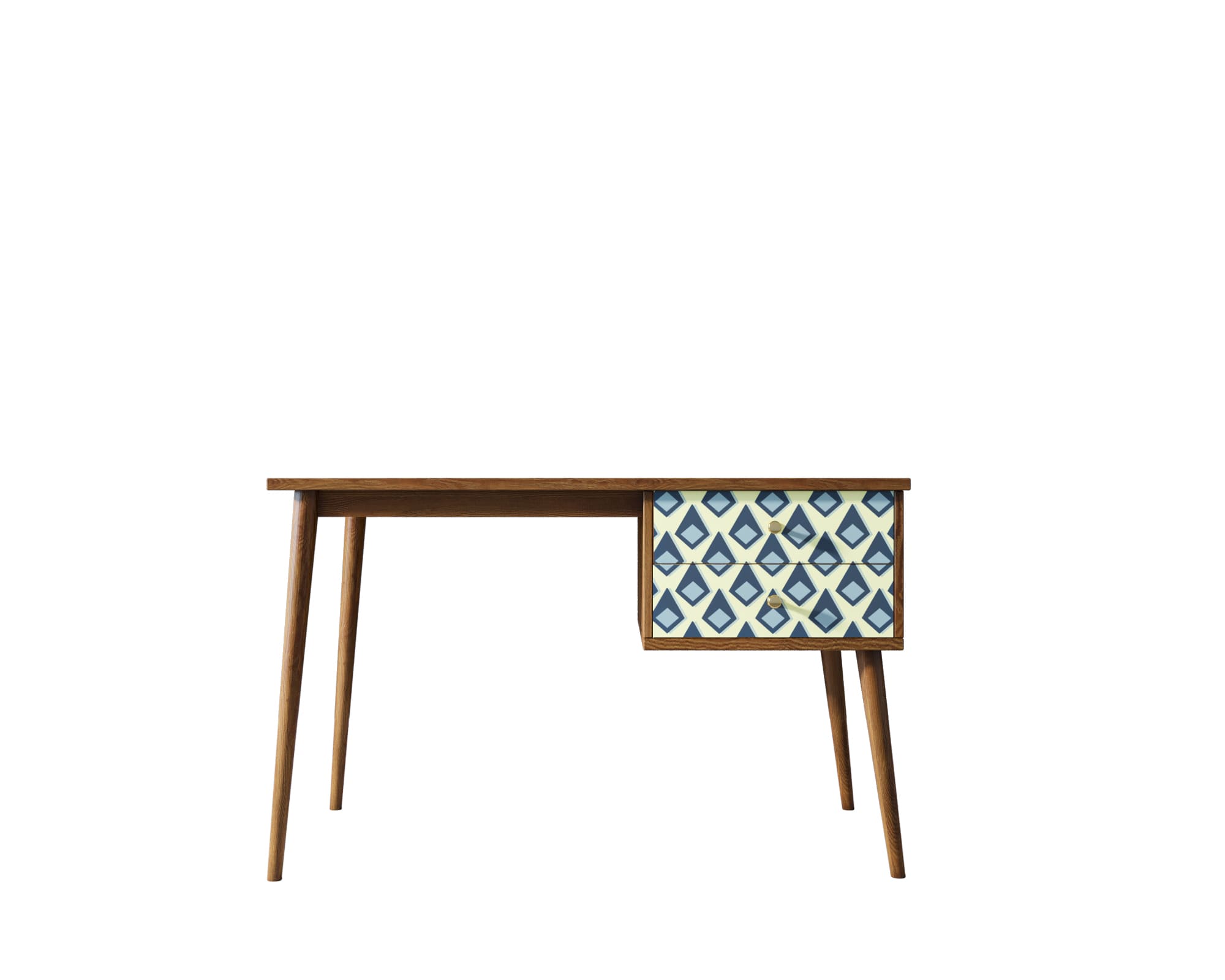 заказать Стол рабочий "Berber" принт 13 с одной тумбой арт BB20/Print_13