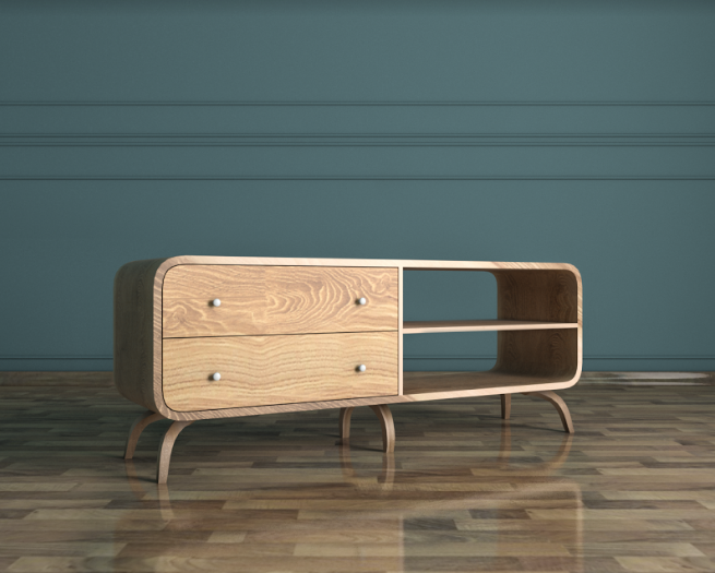 купить Комод под TV в Скандинавском стиле "Ellipse" арт EL07Y