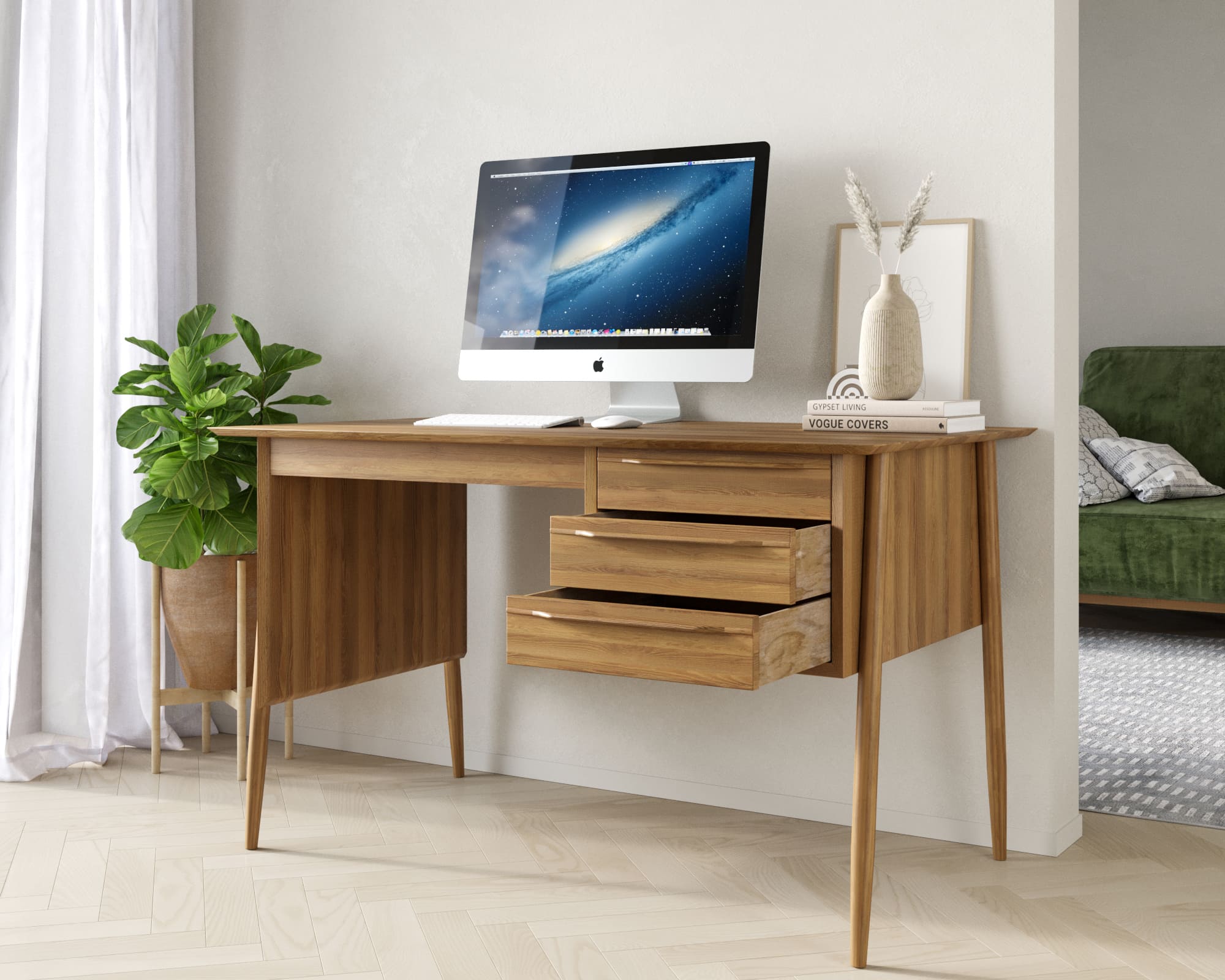 купить Рабочий письменный стол"Bruni" малый арт BR47-2