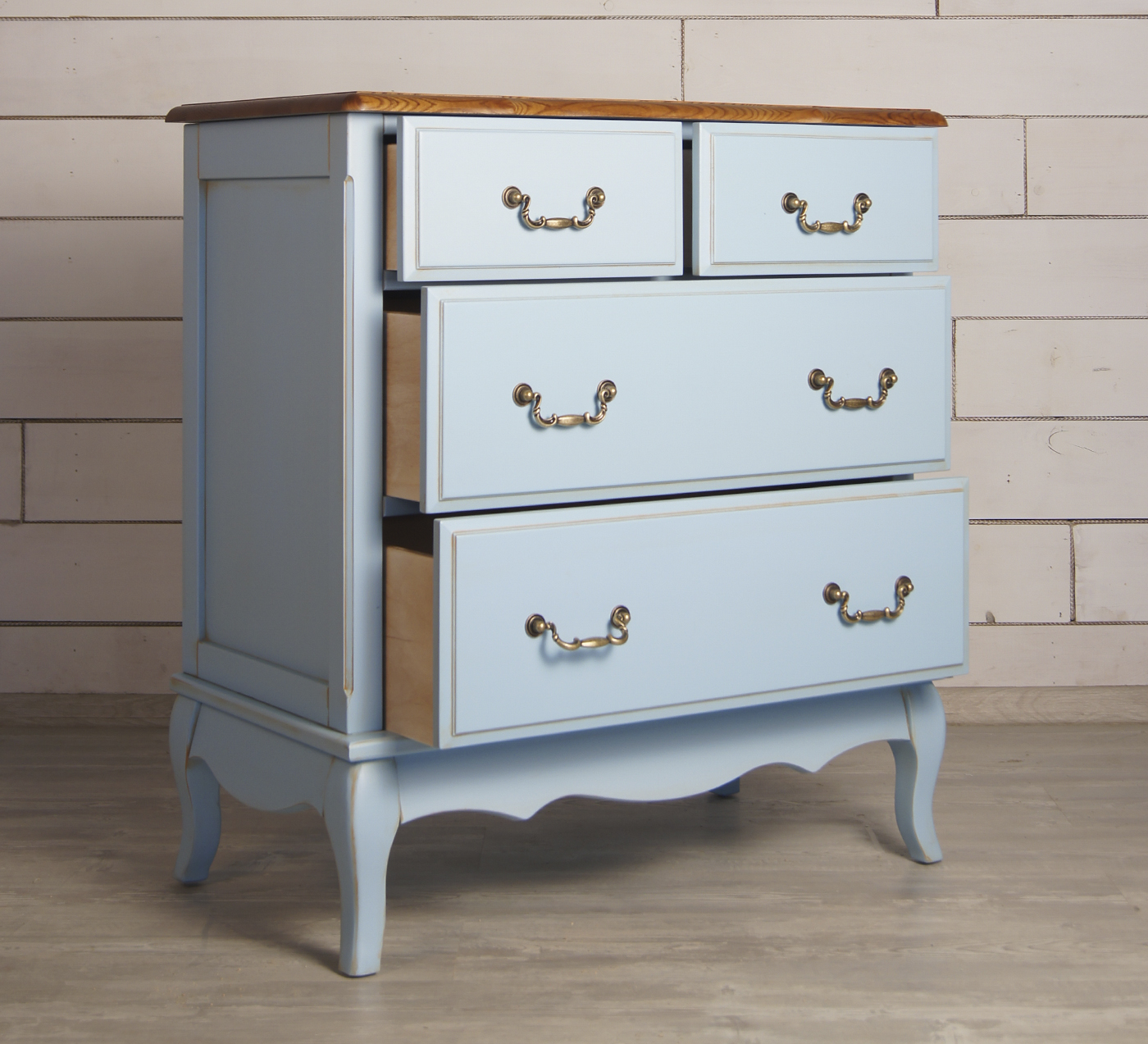 заказать Голубой комод Leontina (4 ящика) арт ST9335B