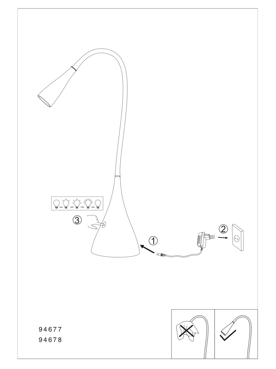 купить Настольная лампа светодиодная SNAPORA
