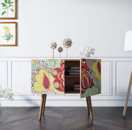 купить Комод на высоких ножках "Berber" малый 6 принт арт BB13/Print_06