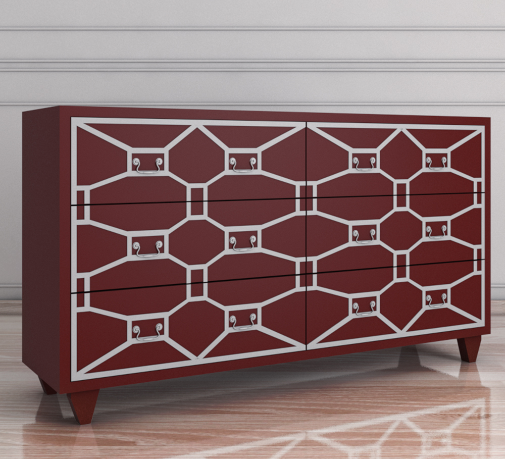 купить Бордовый комод "Emerald" 6 ящиков арт DSC348ETG/R в Москве купить Бордовый комод "Emerald" 6 ящиков арт DSC348ETG/R