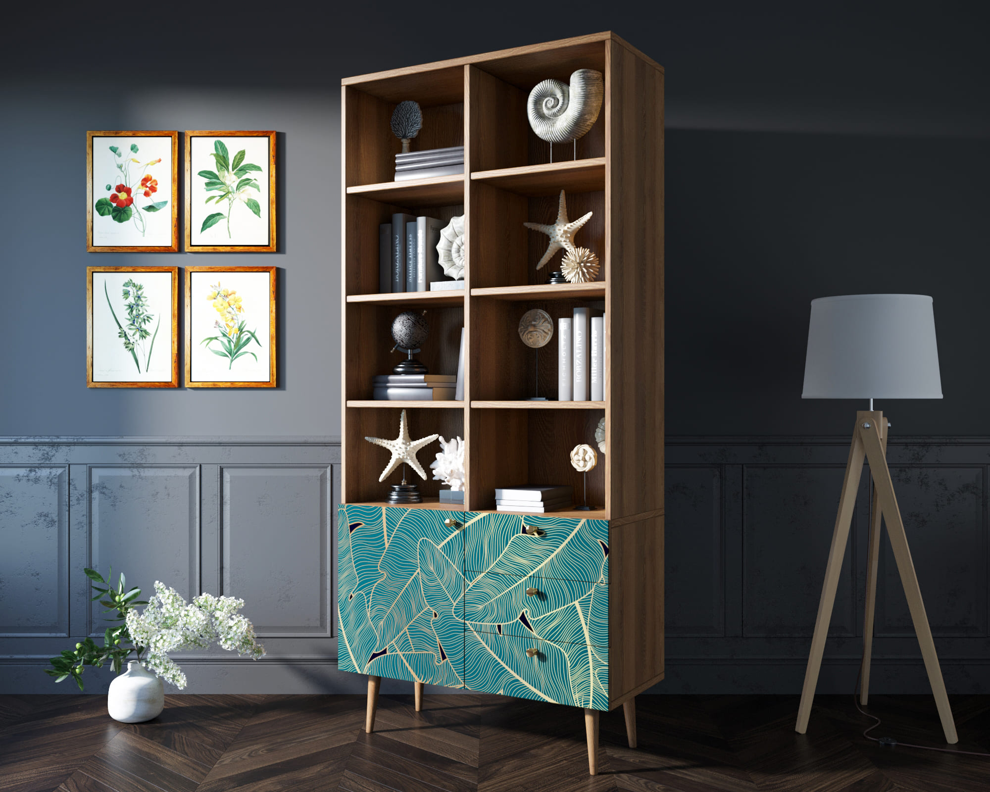 заказать Стеллаж на комоде "Berber" принт 41 арт BB44/Print_41