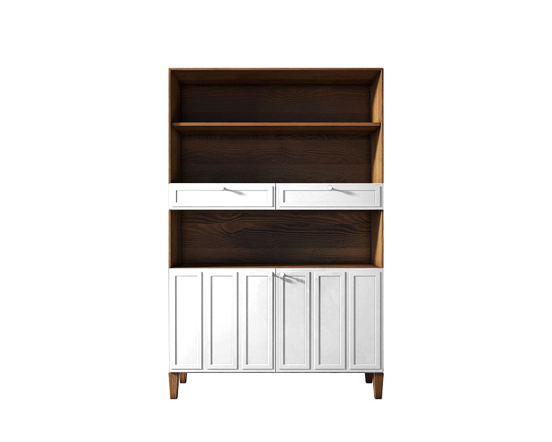 купить Стеллаж широкий двухстворчатый "Andersen" арт AN17WH