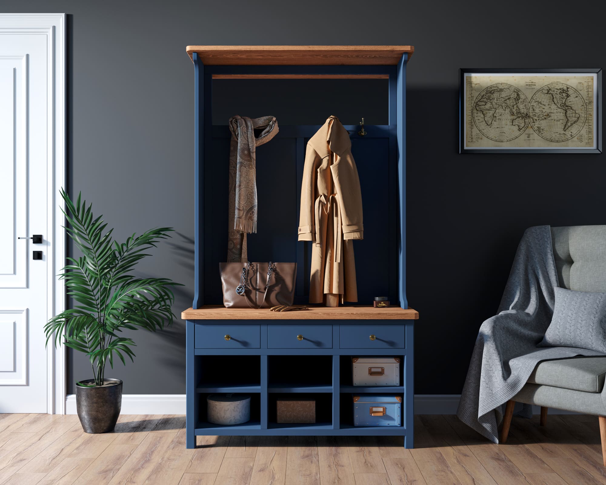 Прихожая в стиле Кантри "Jules Verne" арт JV13ETGB в интернет-магазине