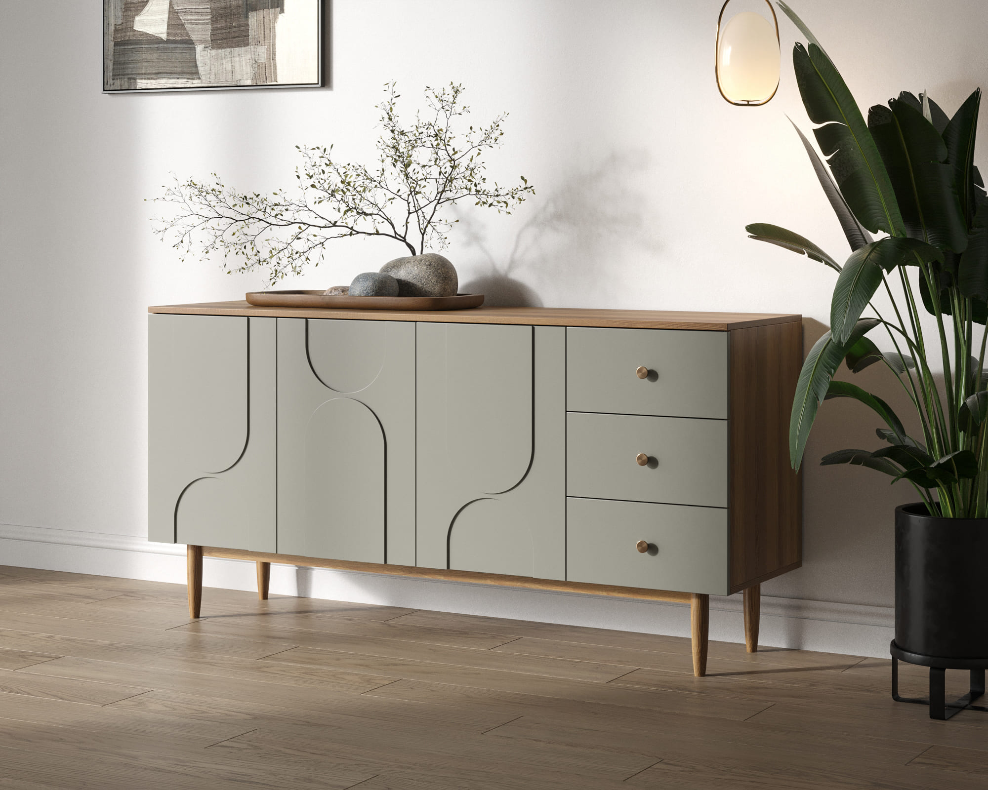 заказать Комод с тремя дверками и ящиками "Arka" AR02-F2 в Москве заказать Комод с тремя дверками и ящиками "Arka" AR02-F2