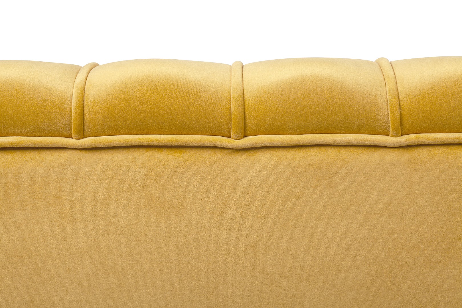 фото Дизайнерский диван Pearl Triple Yellow на черных ножках