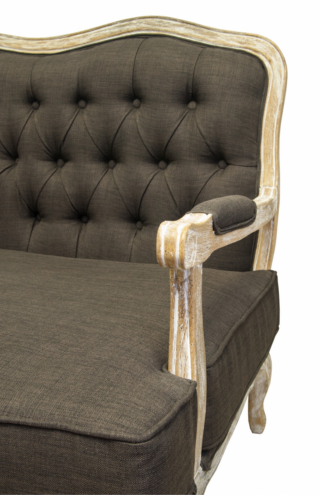 Прямой диван модерн Yareli Brown V2 желтый в интернет-магазине