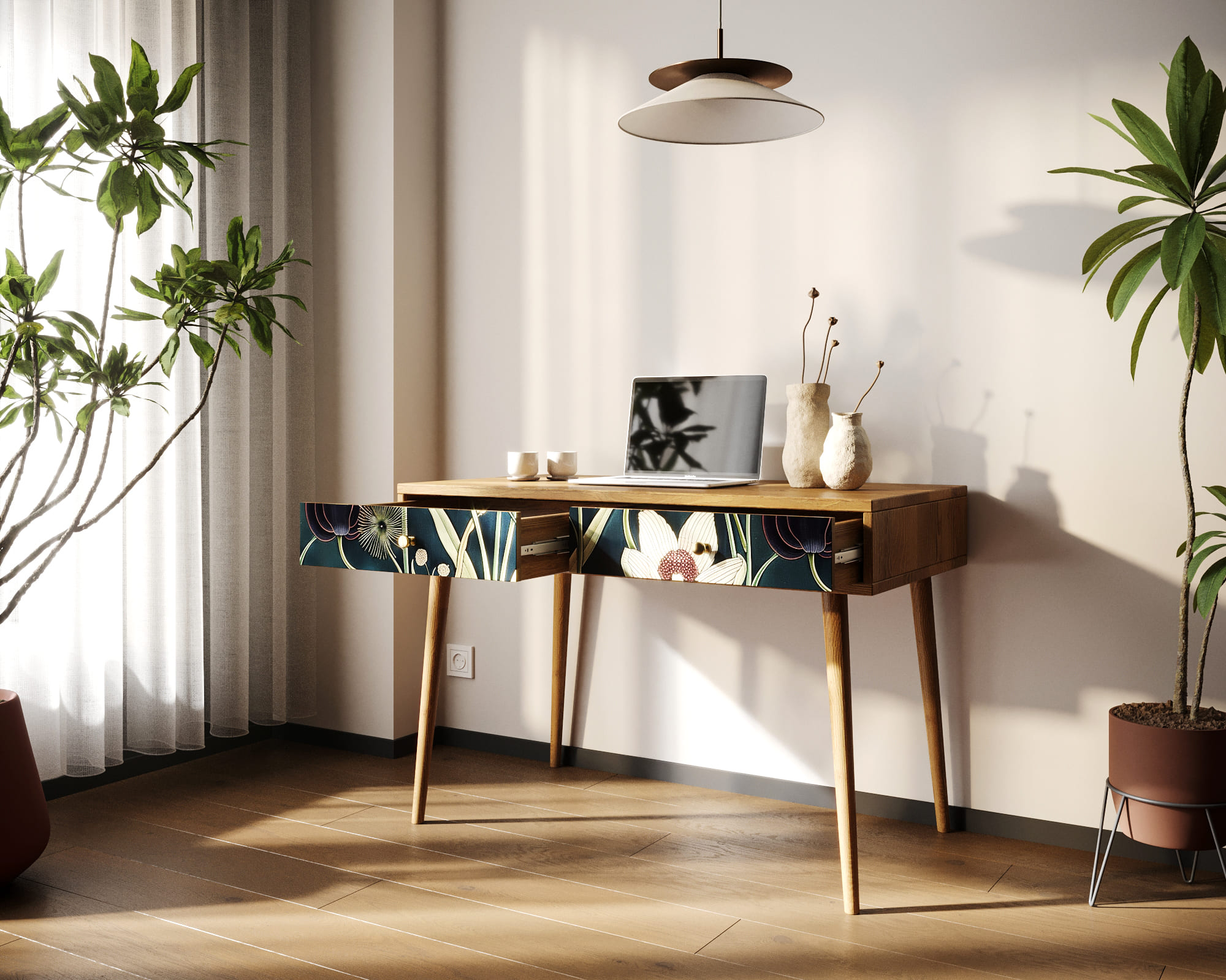 купить Стол рабочий "Berber" малый арт BB32/Print_54