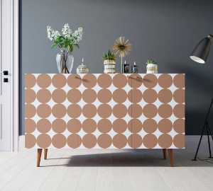 Комод "Berber" три дверки 17 принт арт BB01/Print_17