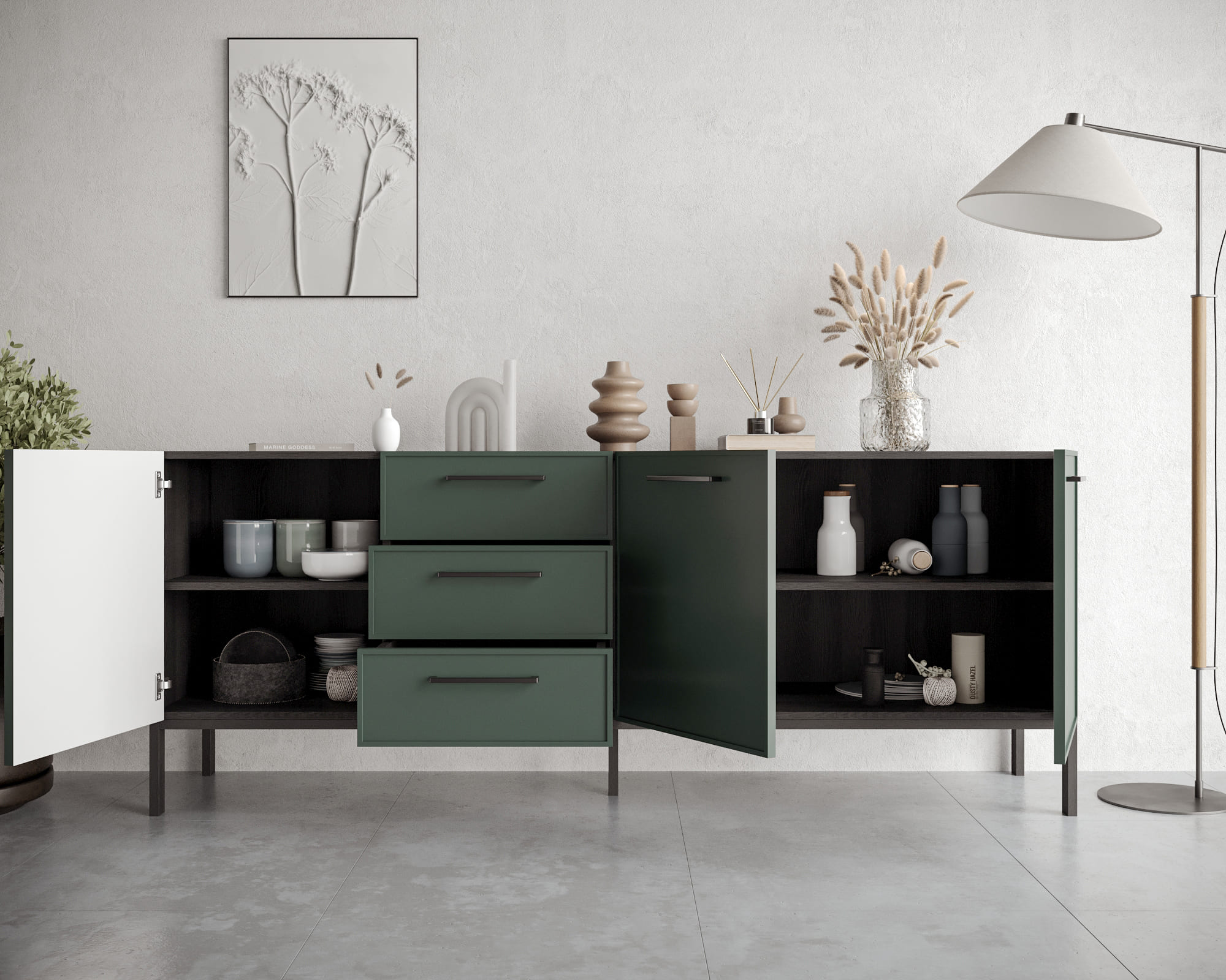 Комод с тремя дверками и тремя ящиками "Nicole" арт NEM07G в интернет-магазине в Москве Комод с тремя дверками и тремя ящиками "Nicole" арт NEM07G в интернет-магазине