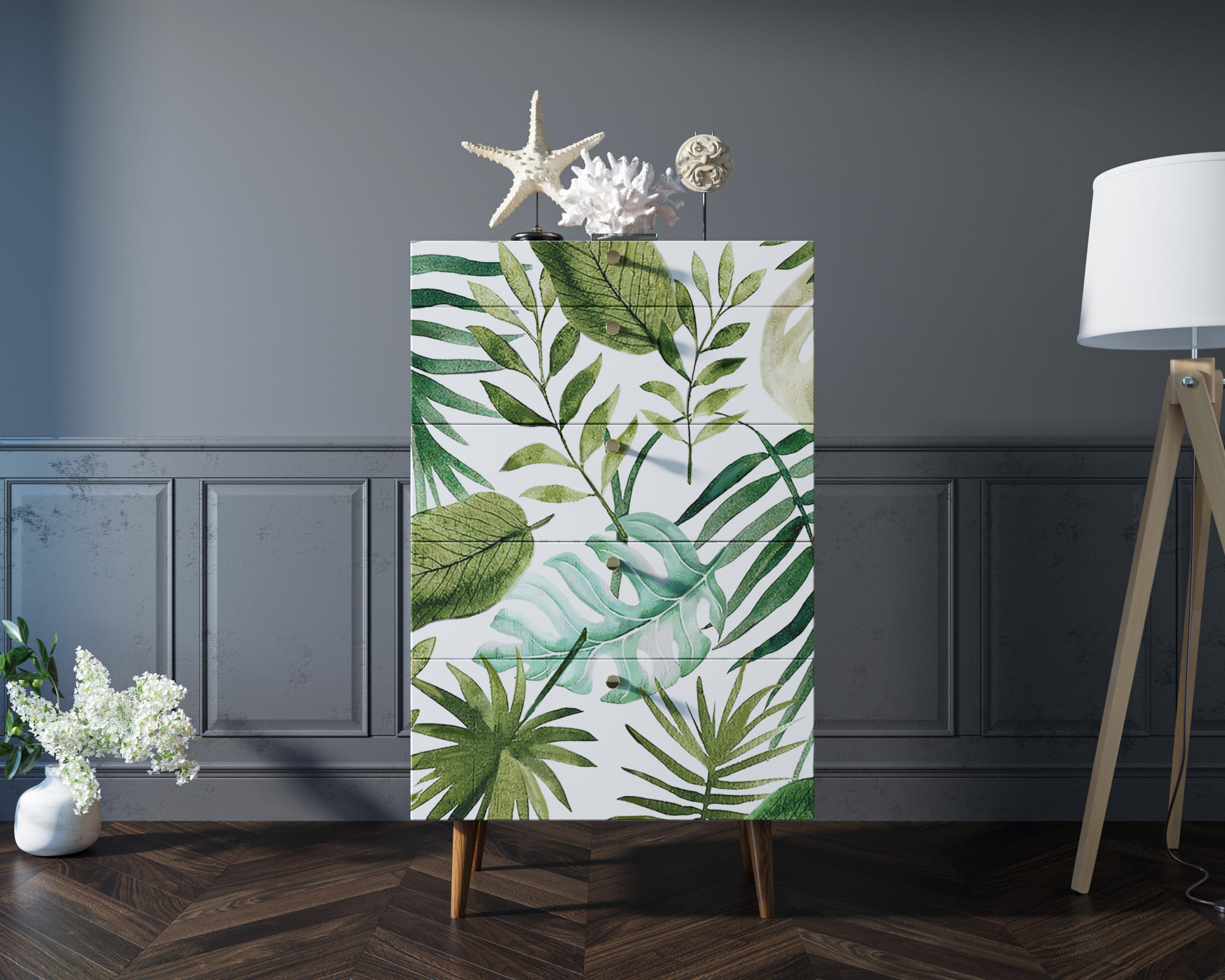 Комод высокий "Berber" принт 4 арт BB10/Print_04 в интернет-магазине