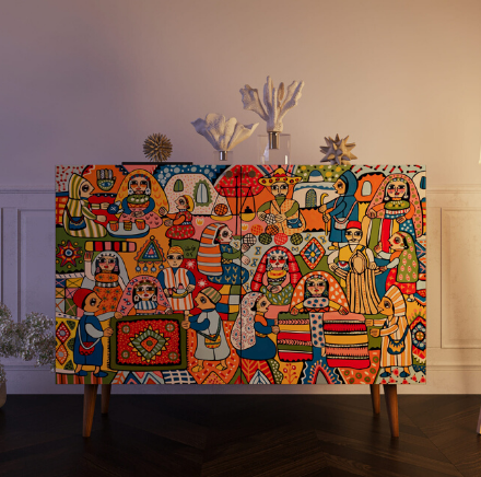 купить Комод "Berber" две дверки 1 принт арт BB04/Print_01 в Москве купить Комод "Berber" две дверки 1 принт арт BB04/Print_01