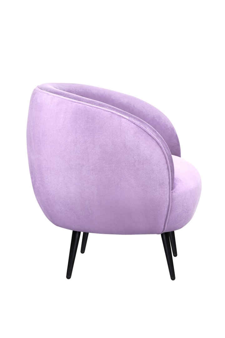заказать Мягкое кресло Benee Purple на черных ножках