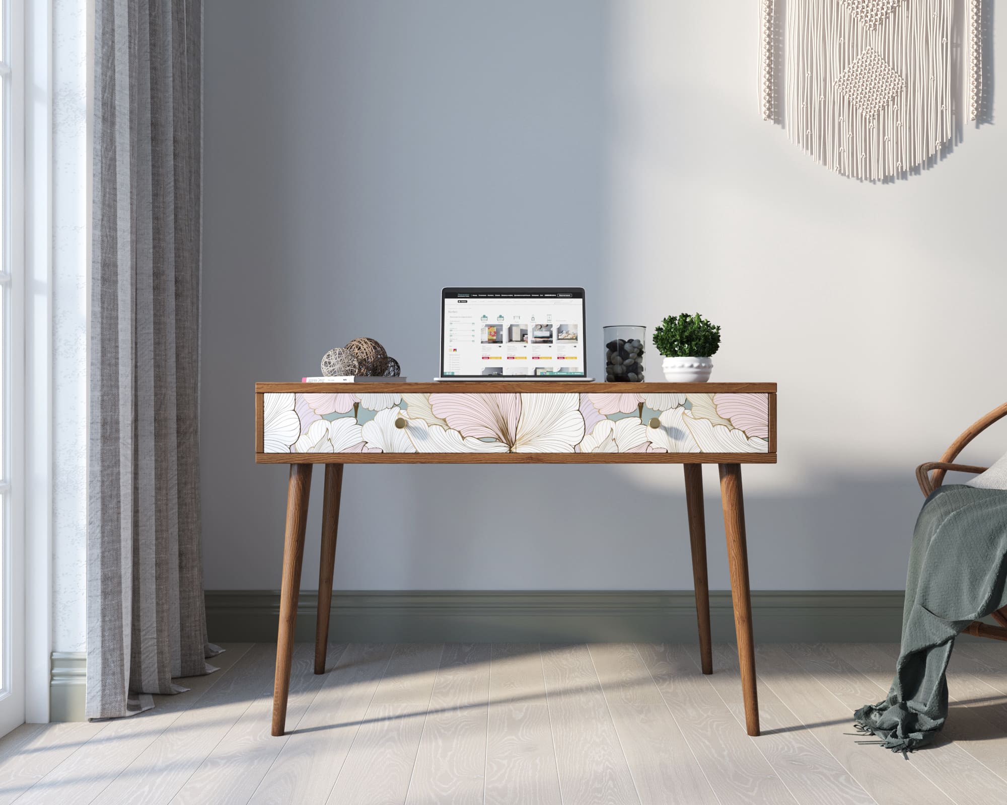 Стол рабочий "Berber" малый принт 31 арт BB32/Print_31 в интернет-магазине