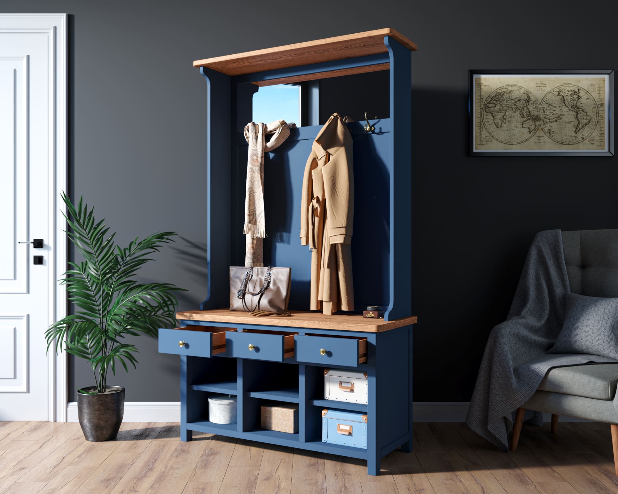 купить Прихожая в стиле Кантри "Jules Verne" арт JV13ETGB