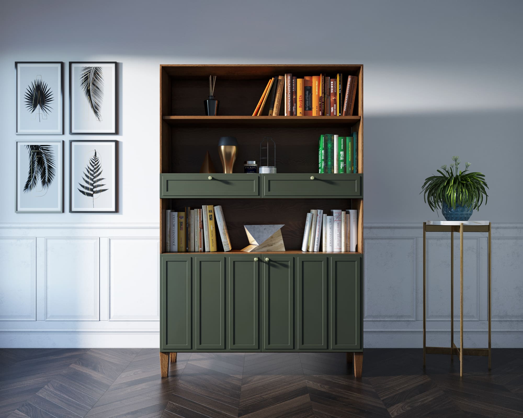 Стеллаж широкий двухстворчатый "Andersen" арт AN17 в интернет-магазине