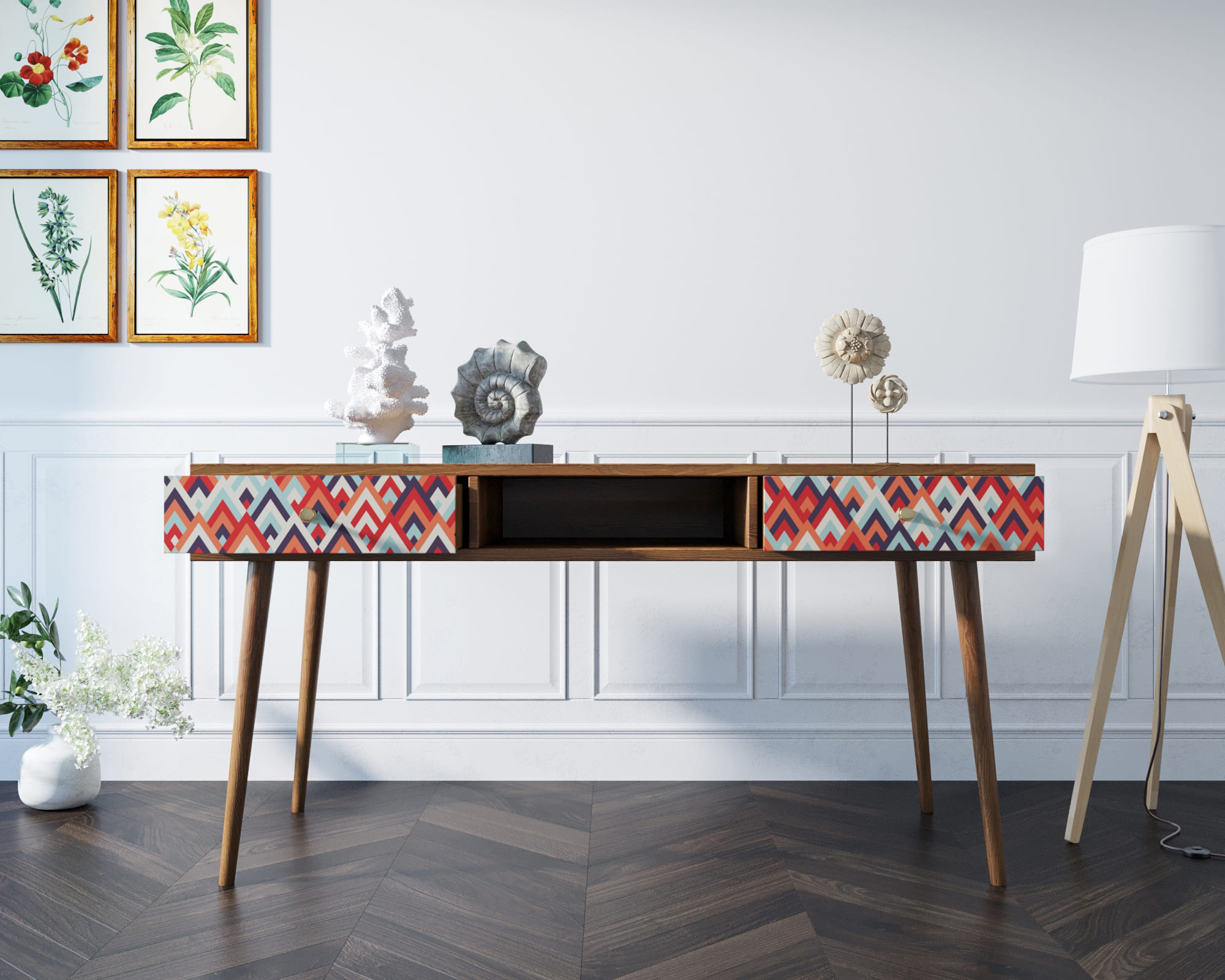 Стол рабочий "Berber" принт 2 арт BB18/Print_02 в интернет-магазине в Москве Стол рабочий "Berber" принт 2 арт BB18/Print_02 в интернет-магазине