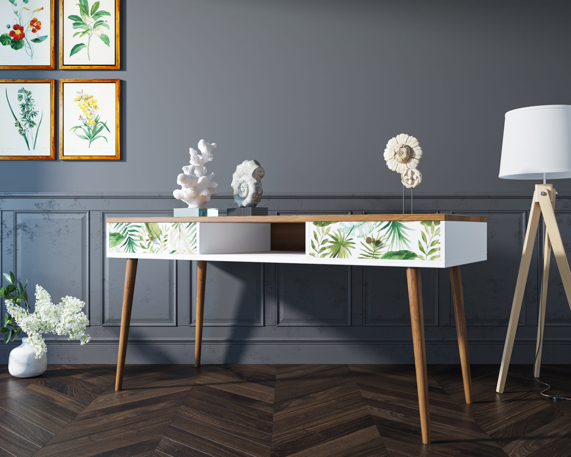 Стол рабочий "Berber" принт 4 арт BB18/Print_04 в интернет-магазине