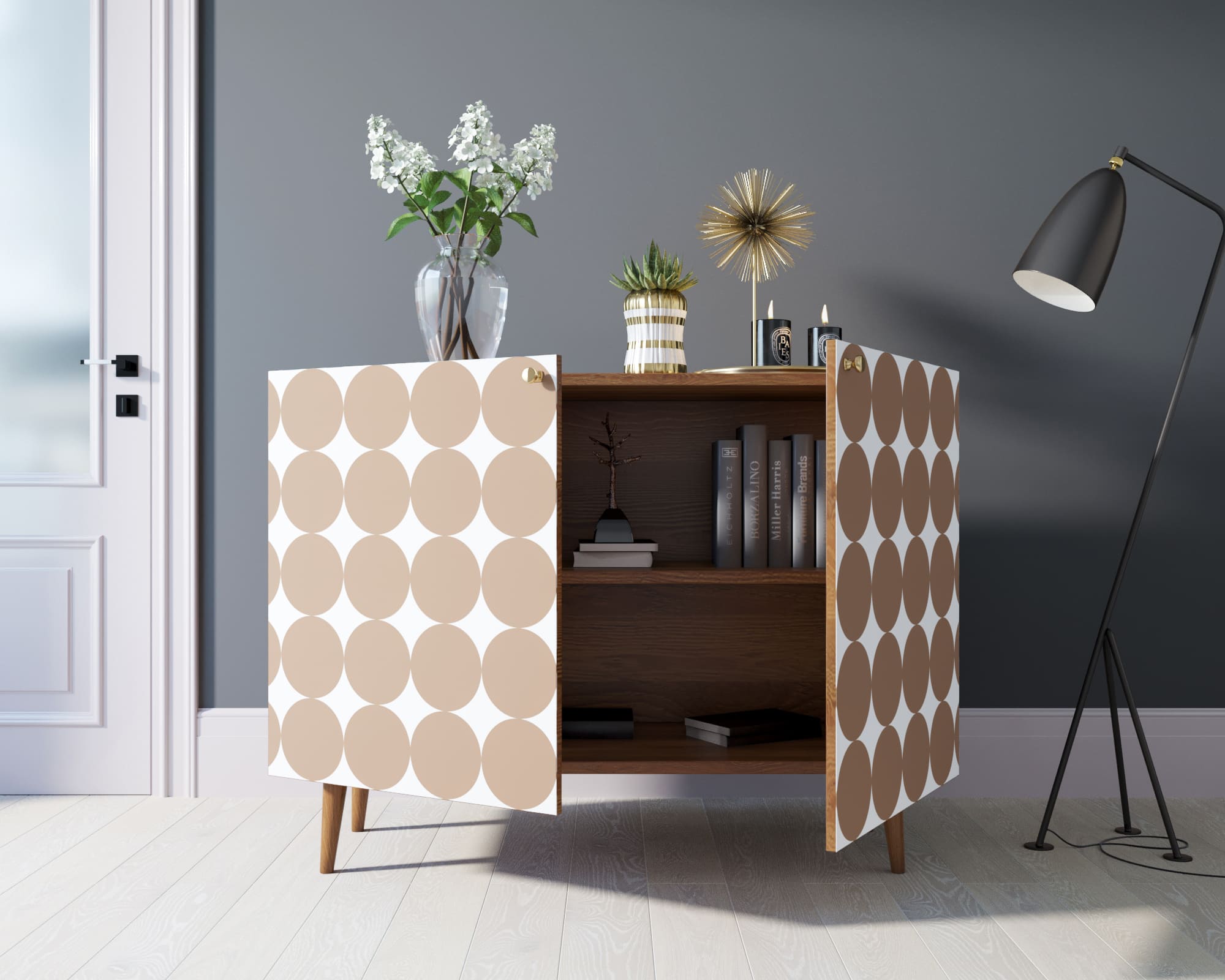 Комод "Berber" две дверки 17 принт арт BB04/Print_17 в интернет-магазине в Москве Комод "Berber" две дверки 17 принт арт BB04/Print_17 в интернет-магазине