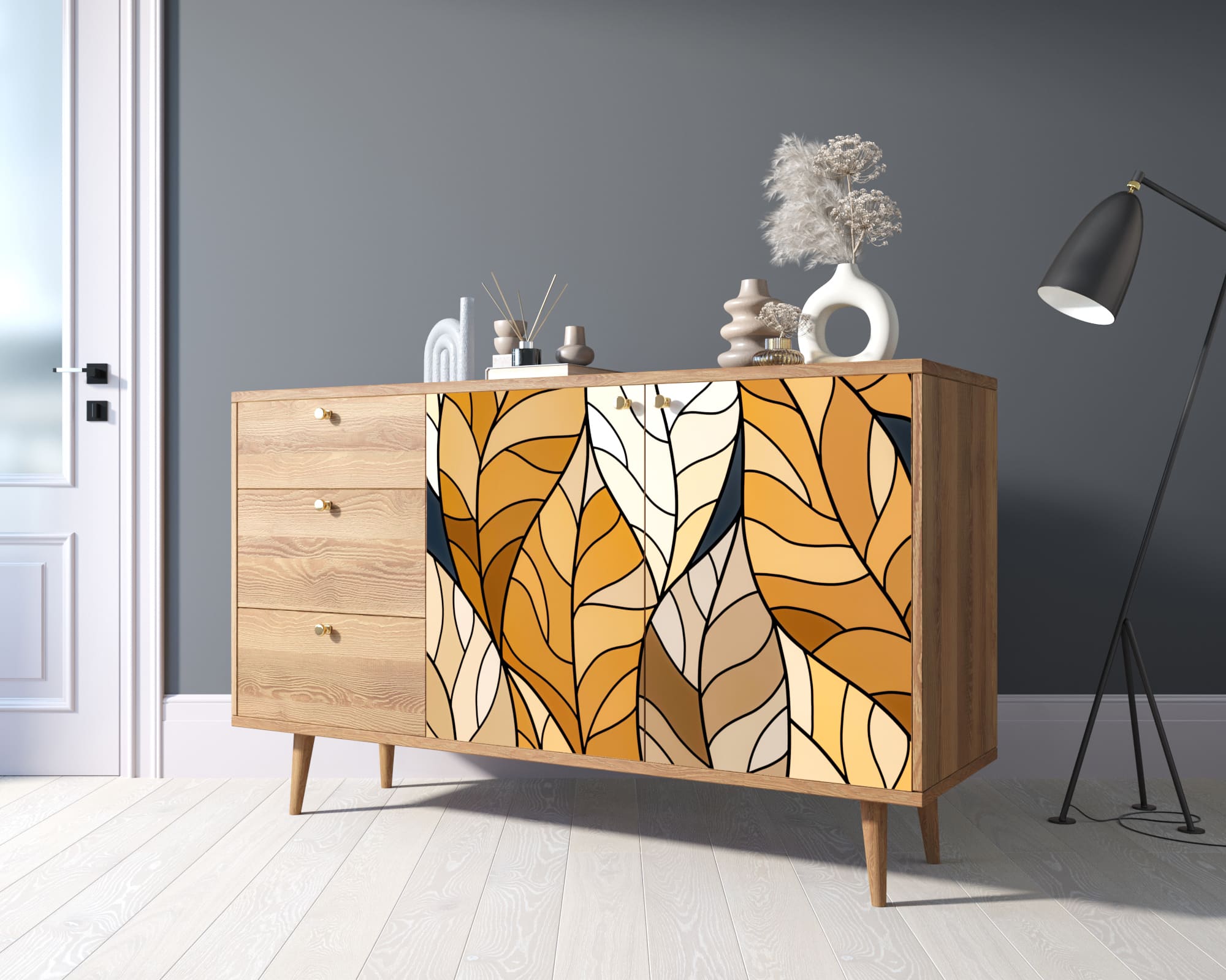 заказать Комод "Berber" с двумя дверками и ящиками 08 принт арт BB05/Print_08 в Москве заказать Комод "Berber" с двумя дверками и ящиками 08 принт арт BB05/Print_08