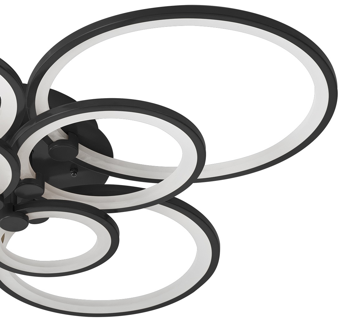 купить Светильник Oris 8 rings black в Москве купить Светильник Oris 8 rings black